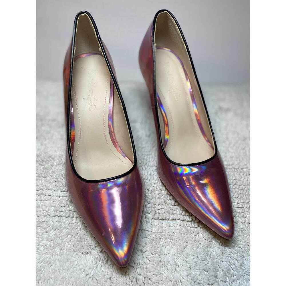 Kendall + Kylie Metallic Pink Heels • Size 7.5 • 3.5” Aesthetic Pumps